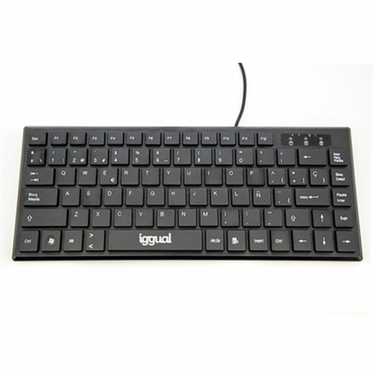 Tangentbord iggual Slim TKL-USB Svart